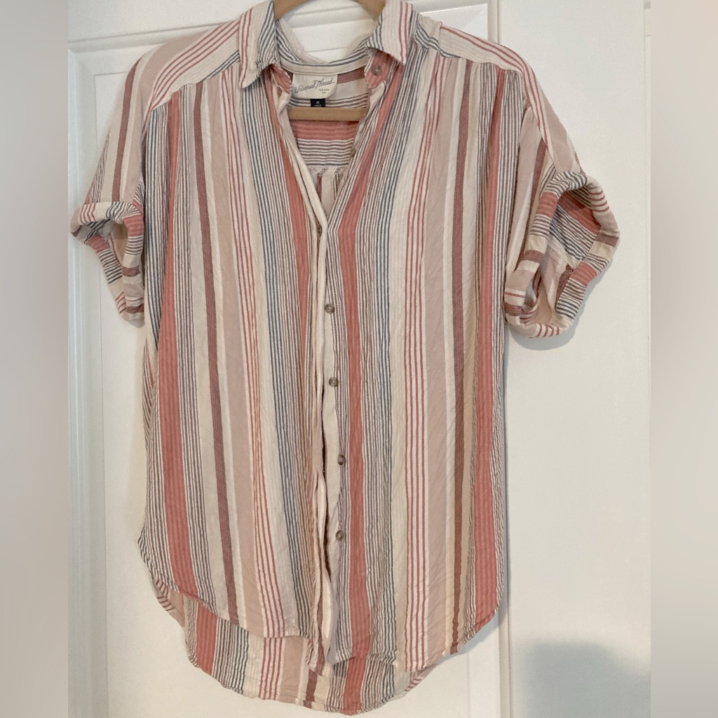 Button Up Collared Blouse, Universal Threads